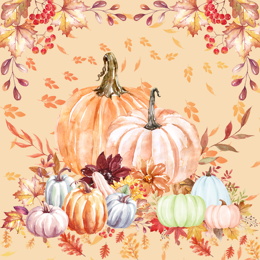 Pumpkin Patch Neoprene Mahjong Mat