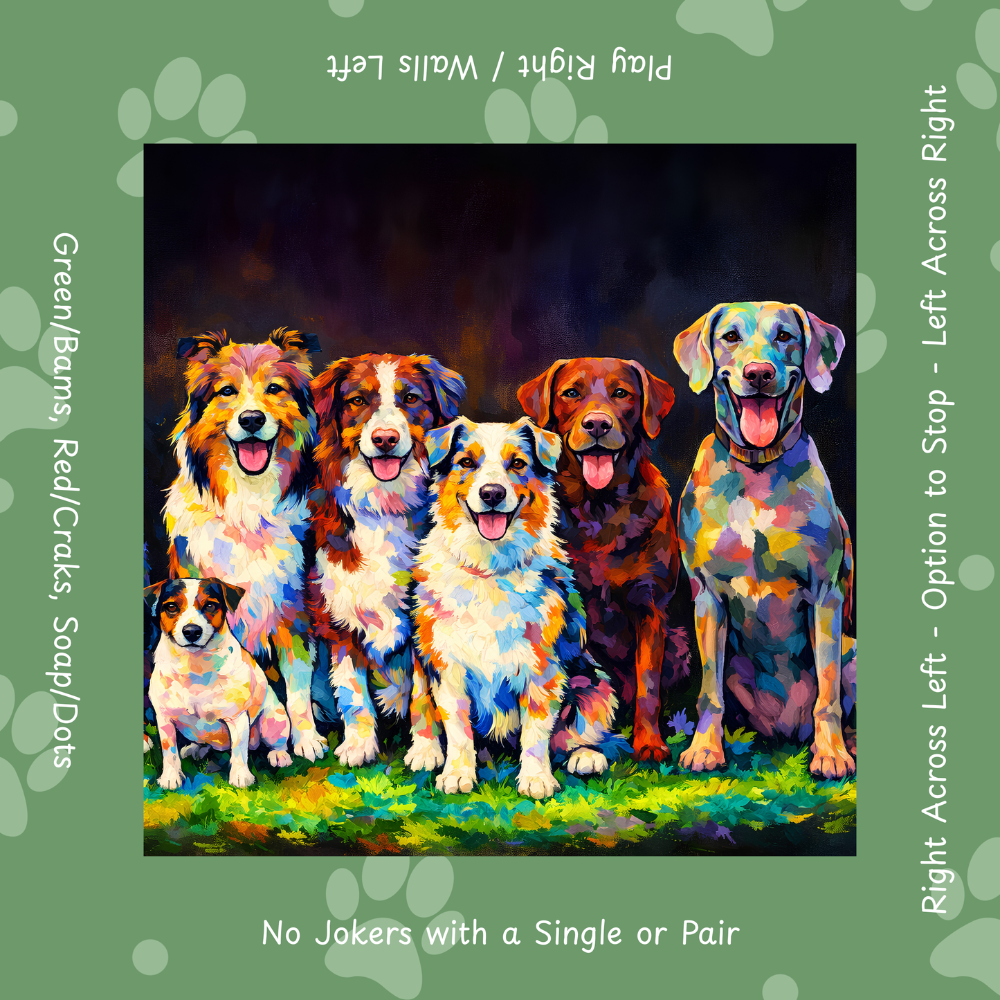 Pups at Play Neoprene Mahjong Mat