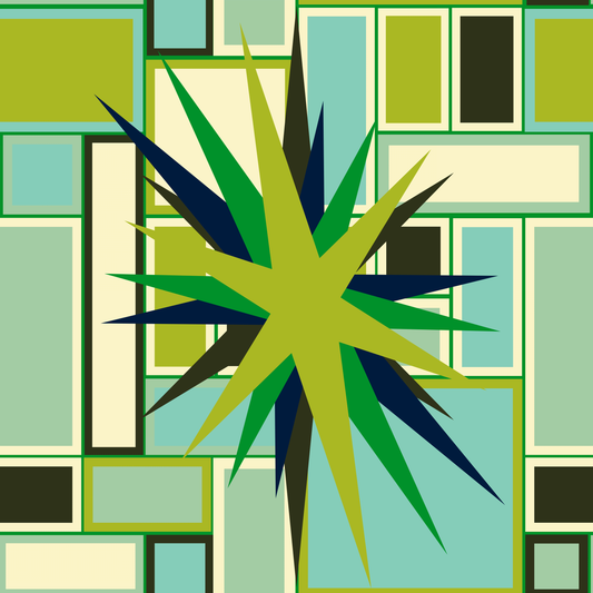 Midnight Mosaic Mahjong Mat