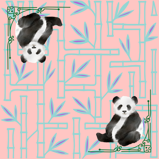 Talulah Panda Neoprene Mahjong Mat