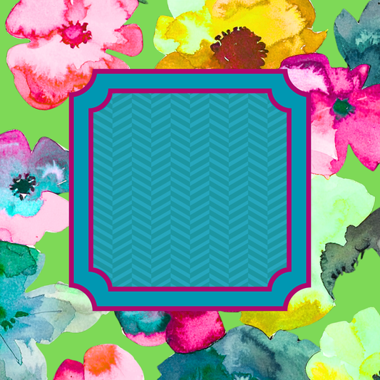 Tropical Pop Neoprene Mahjong Mat