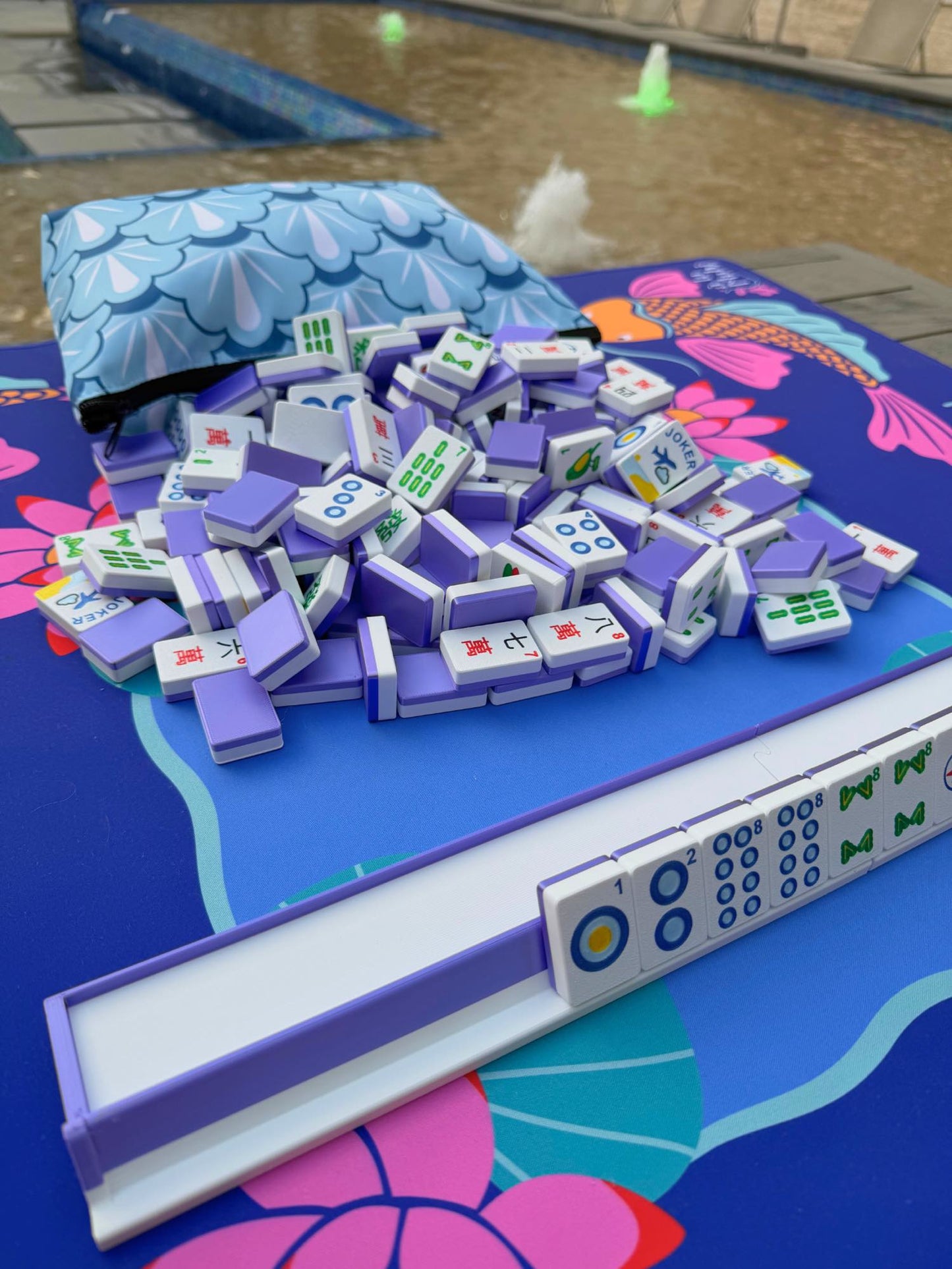 Travel Mahjong Tiles - Compass