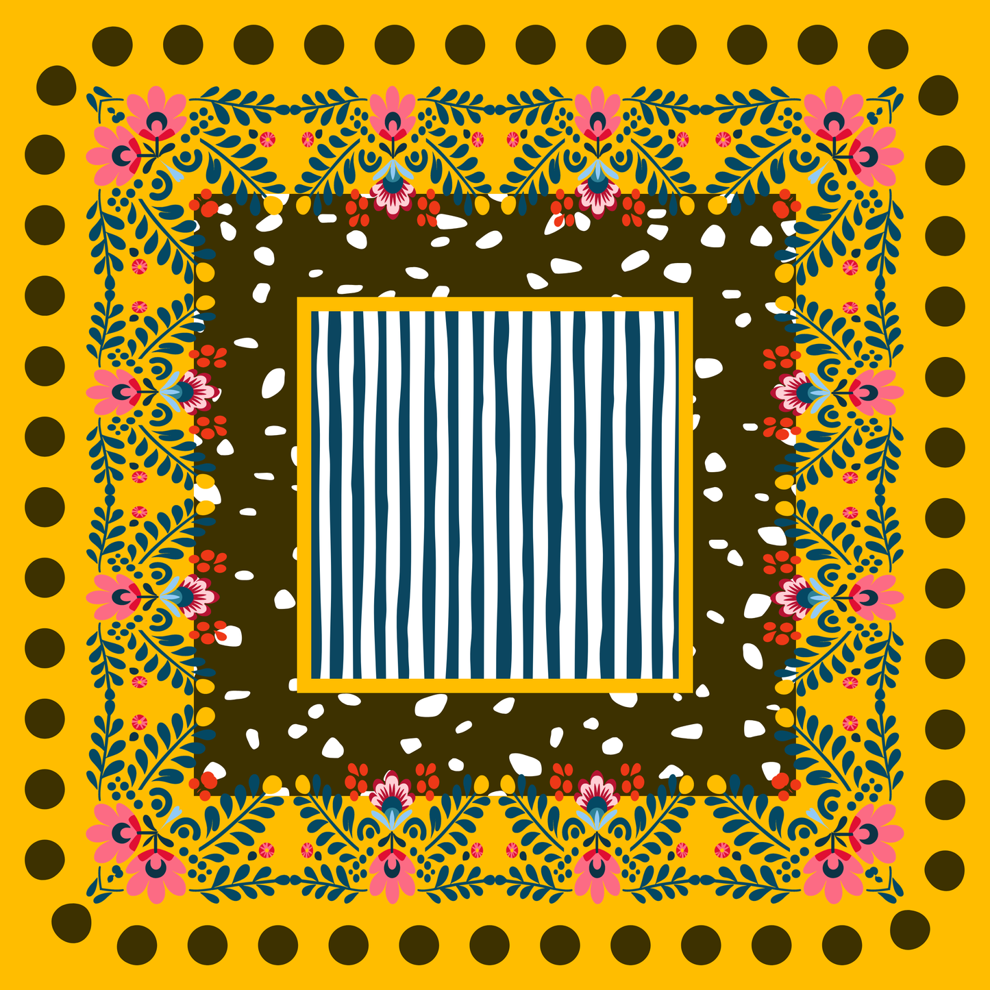 Walking on Sunshine Neoprene Mahjong Mat