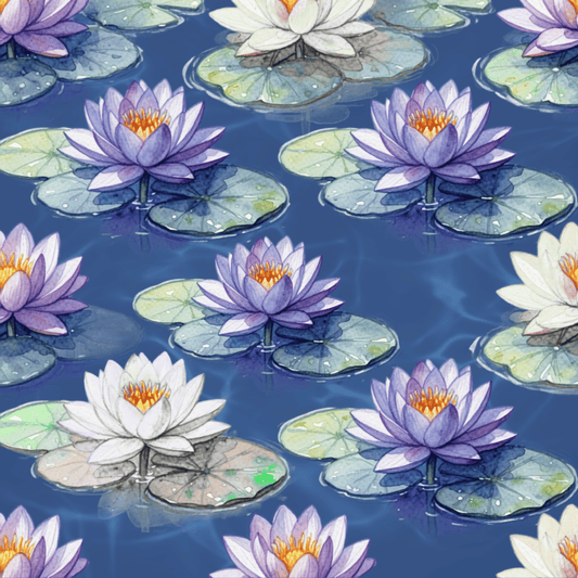 Watercolor Lilies Leatherette