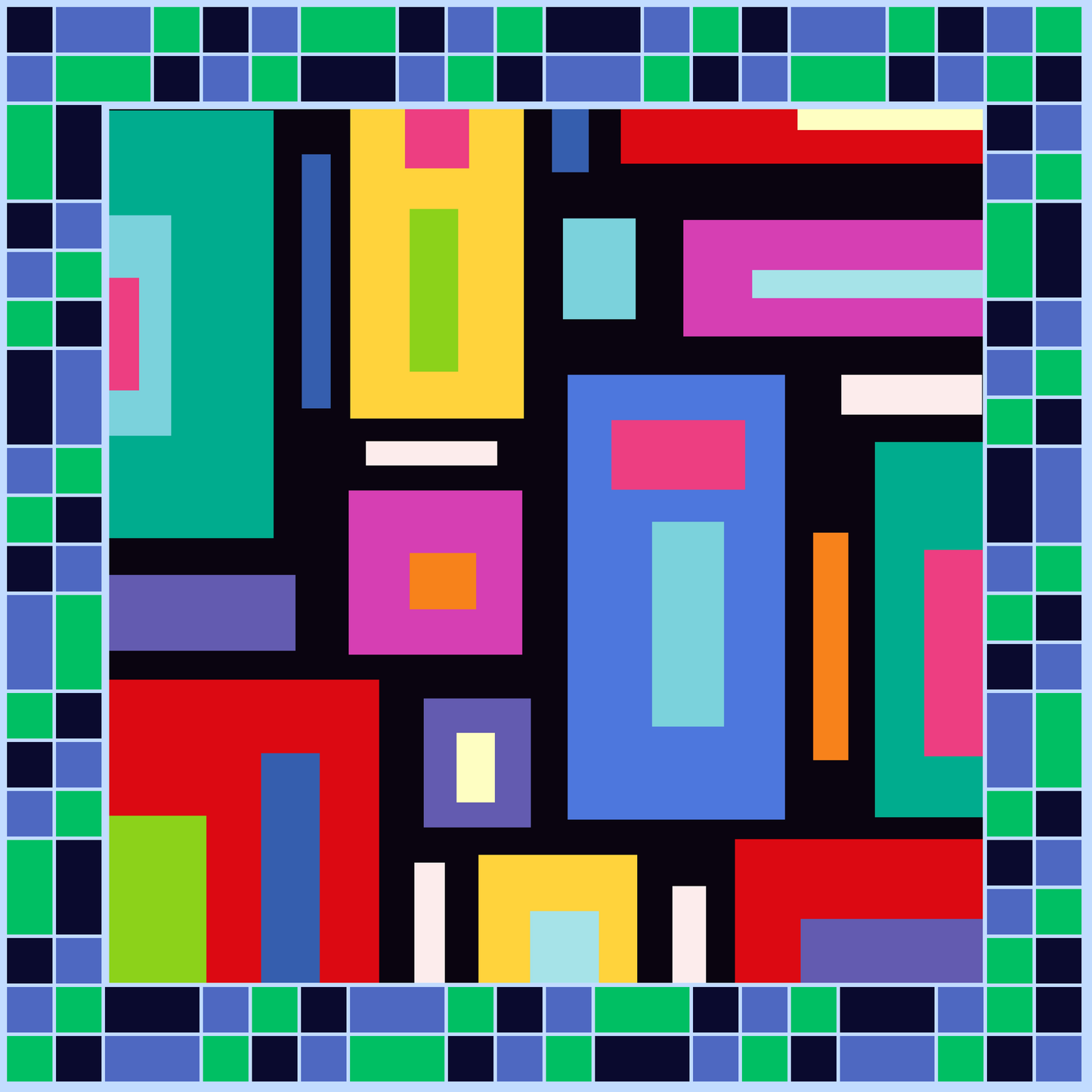 Welcome to the '80s Neoprene Mahjong Mat