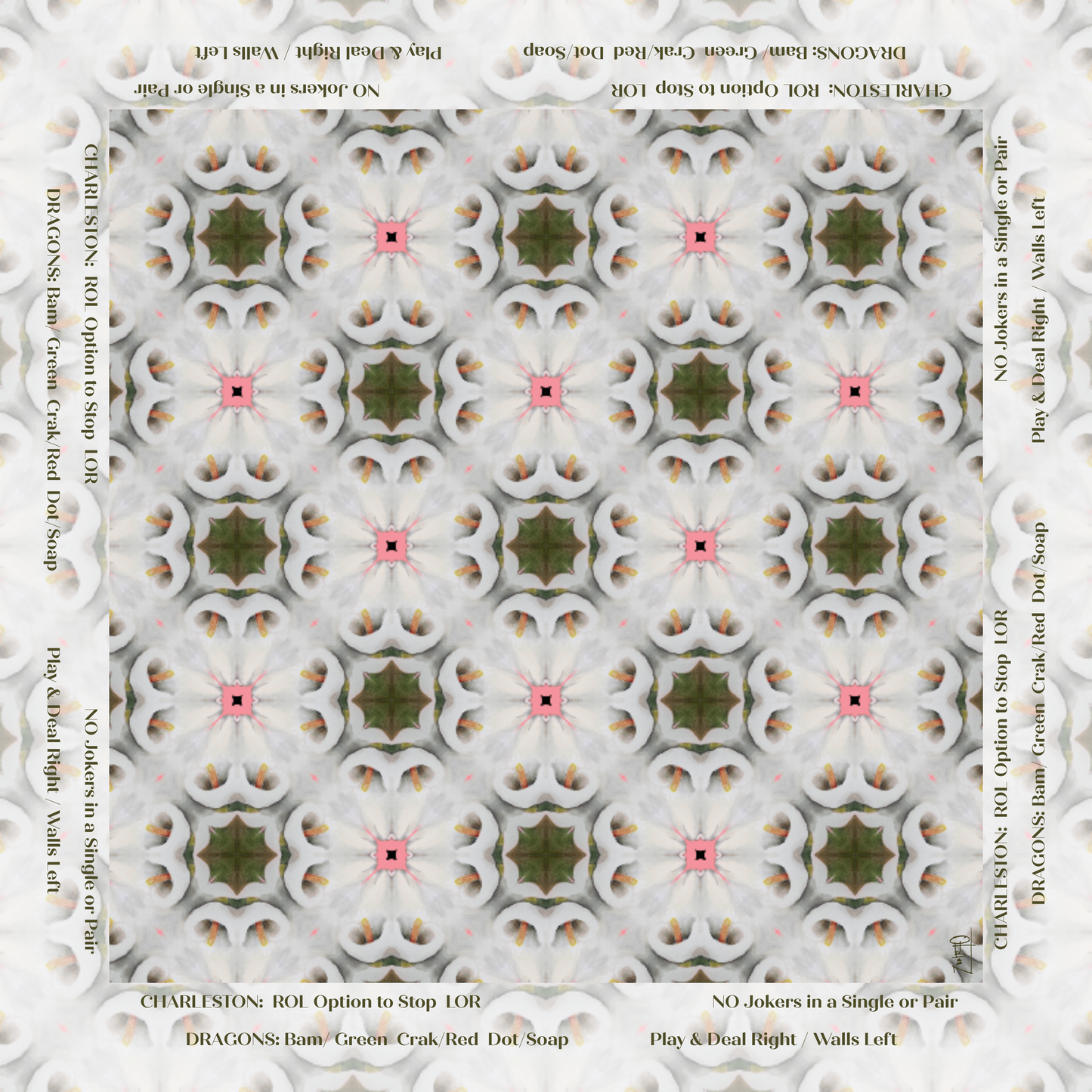 Leatherette White Pattern no. 10 with Directions