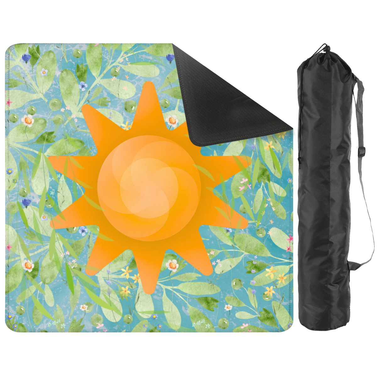 Wildflowers Sunshine Mahjong Mat: Mahj Game Tabletop (31.5-inch)