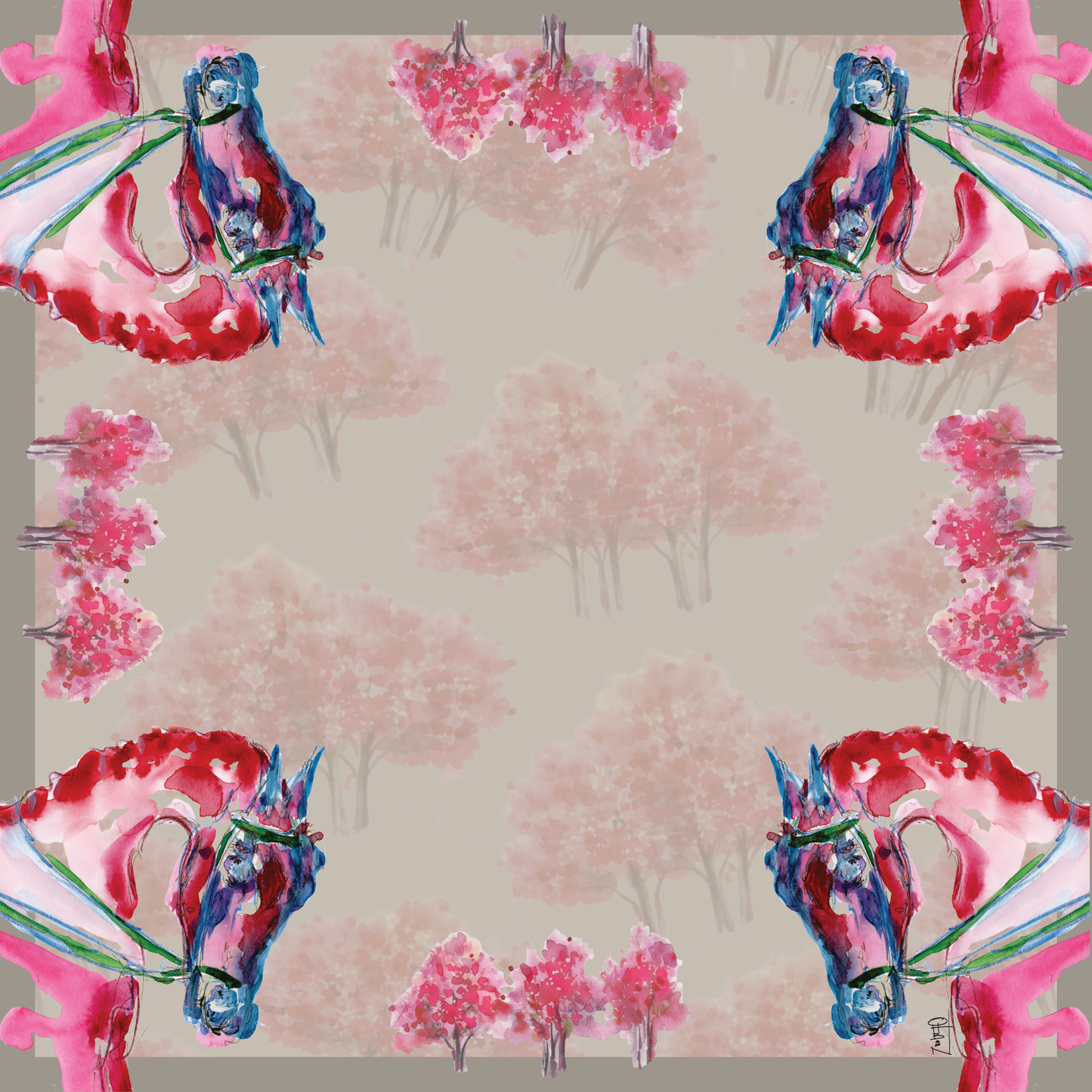Year of the Horse 2 Artist Collab Mahjong Mat