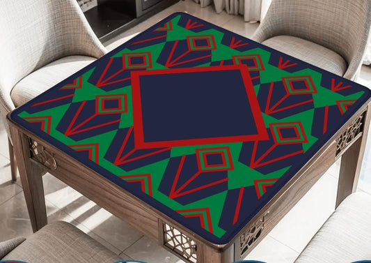 Dark Diamonds Mahjong Mat: Mahj Game Tabletop (31.5-inch)