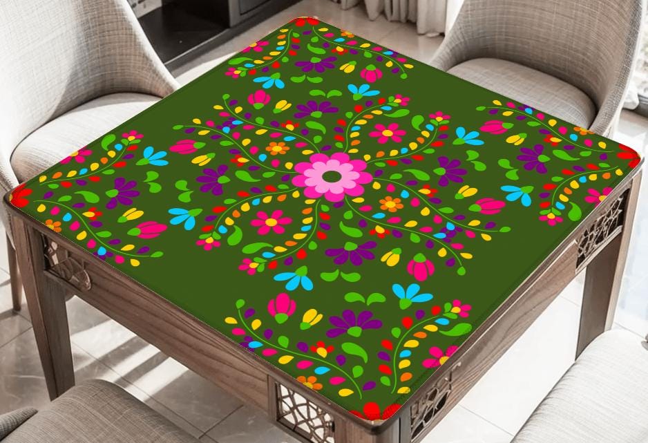 Happy Day! Mahjong Mat Tabletop