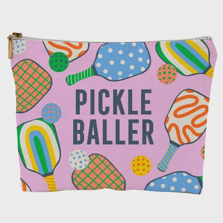 PickleBaller Accessory Pouch: Colorful Travel Organizer