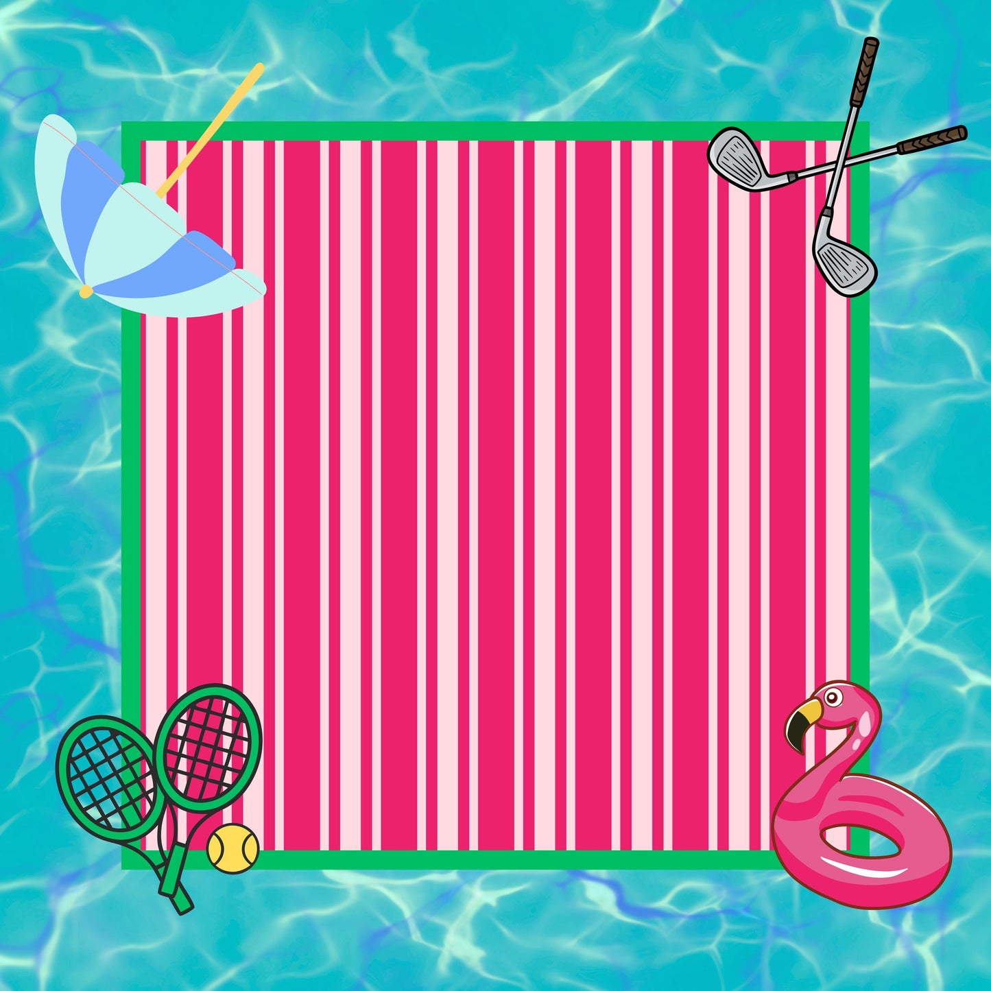 Country Club Mahjong Mat: Mahj Game Tabletop (31.5-inch)