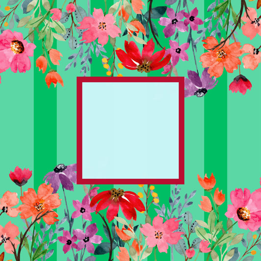 Nantucket Floral Mahjong Mat: Mahj Game Tabletop (31.5-inch)