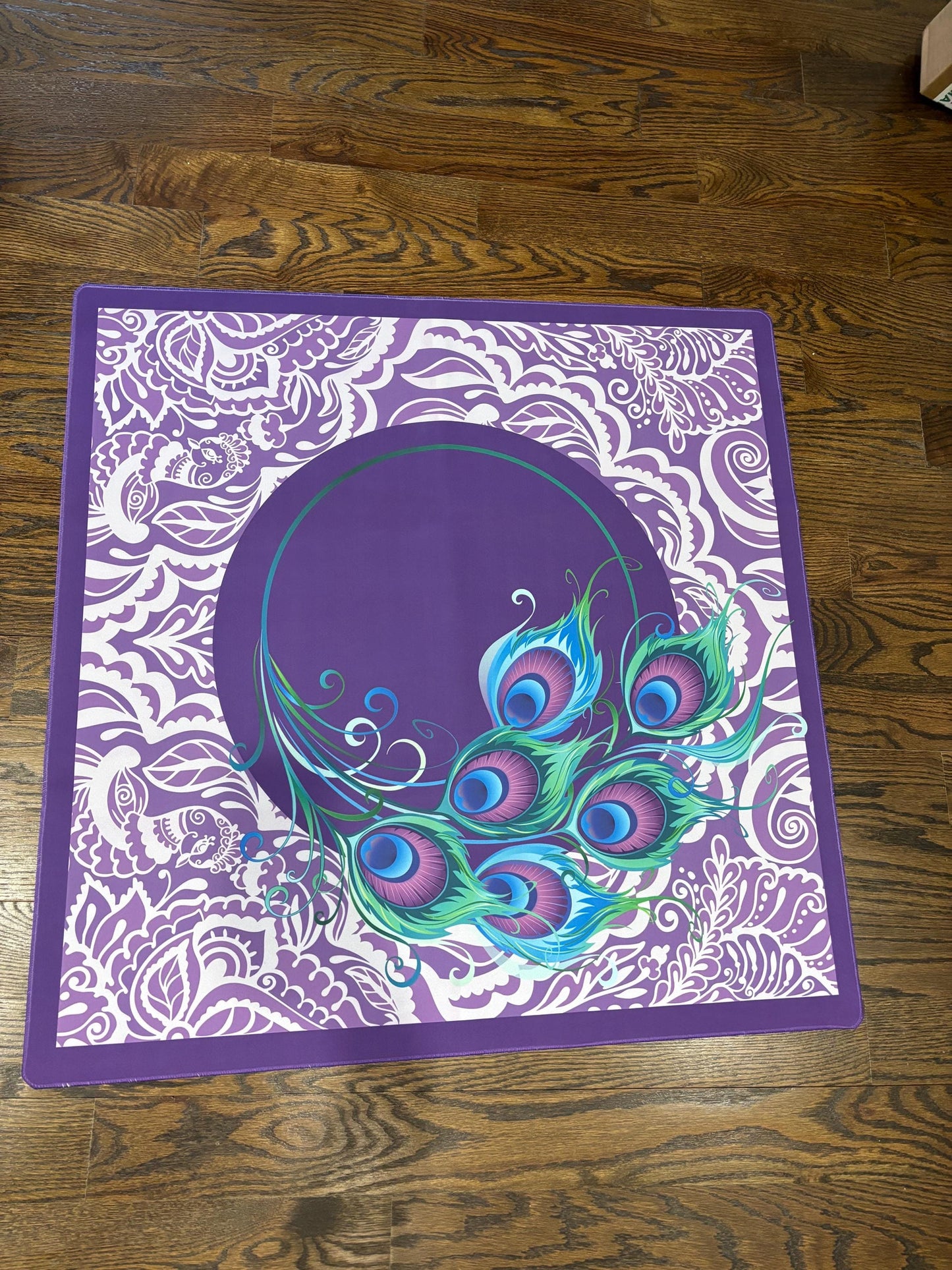Peacock Flair Mahjong Mat