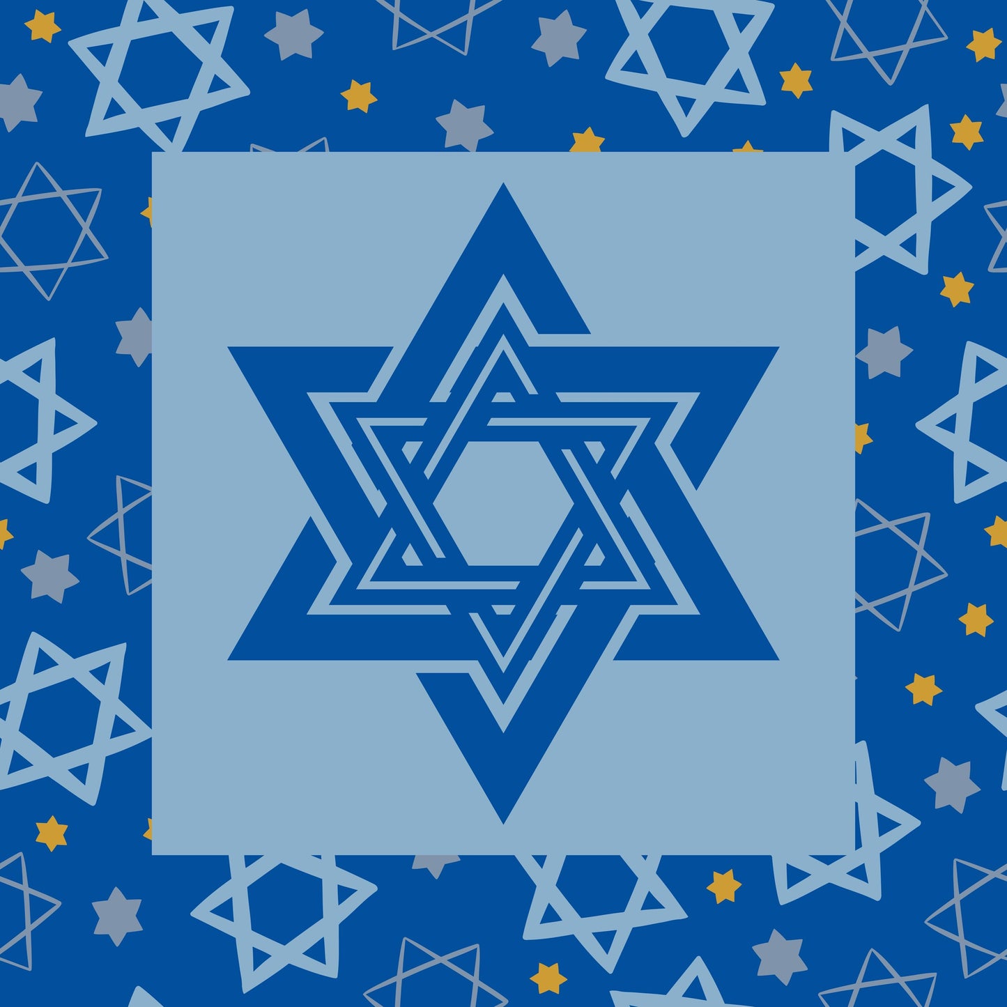Jewish Star Mahjong Mat