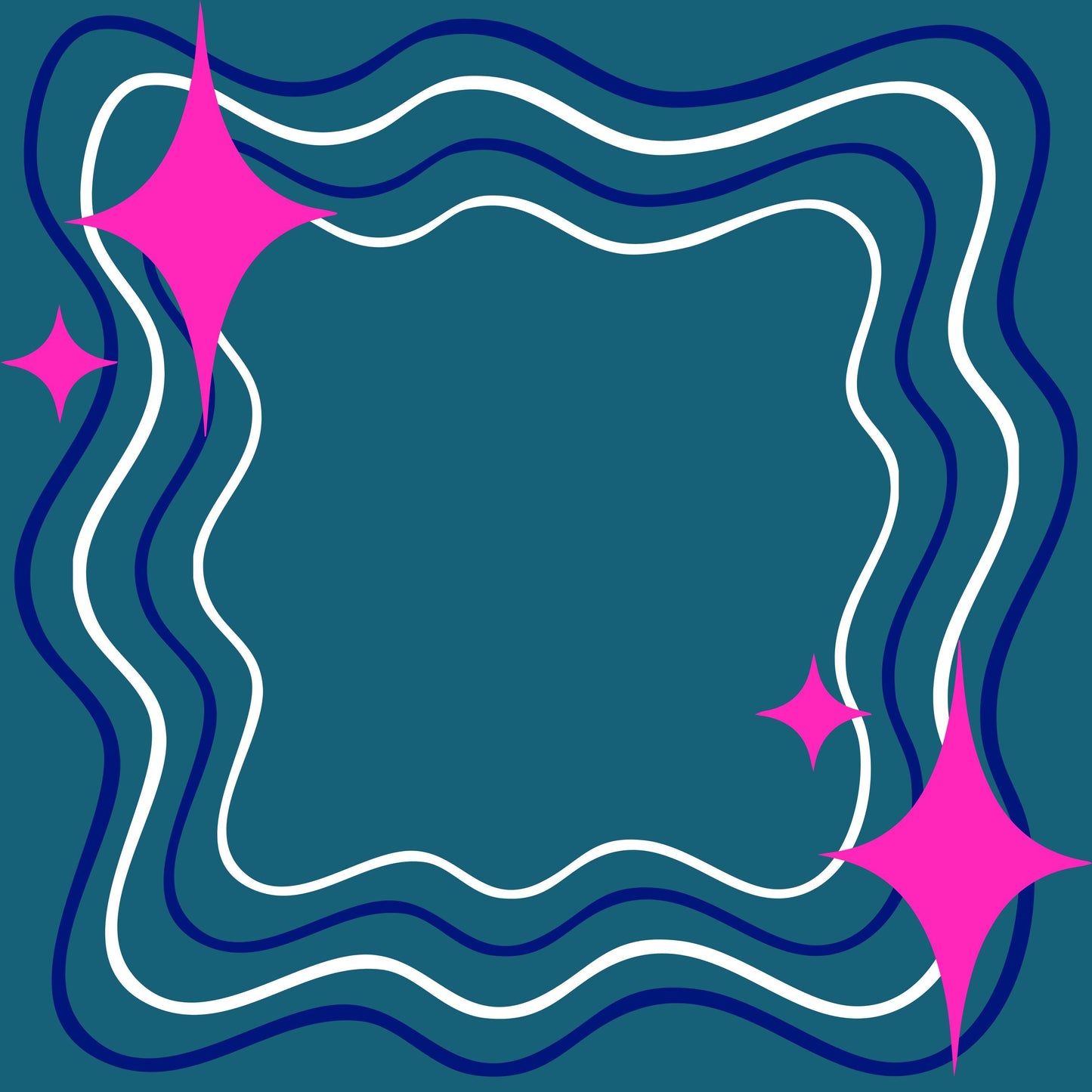 Teal and Navy Pop Mahjong Mat