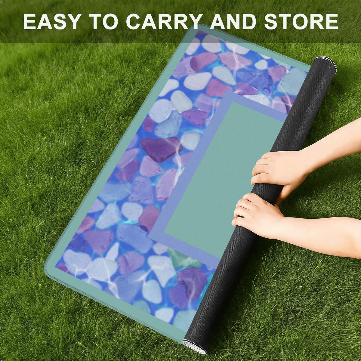 Sea Glass Travel Mahjong Mat: Mahj Travel Mat (20.9 x 20.9)