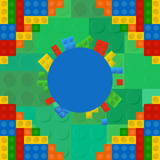 Building Blocks Mahjong Mat: Mahj Game Tabletop (31.5-inch)