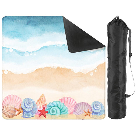 Sandy Beach Travel Mahjong Mat: Mahj Game Tabletop 20.9 inch