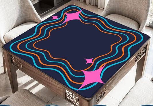 Confetti Pop Mahjong Mat: Mahj Game Tabletop (31.5-inch)