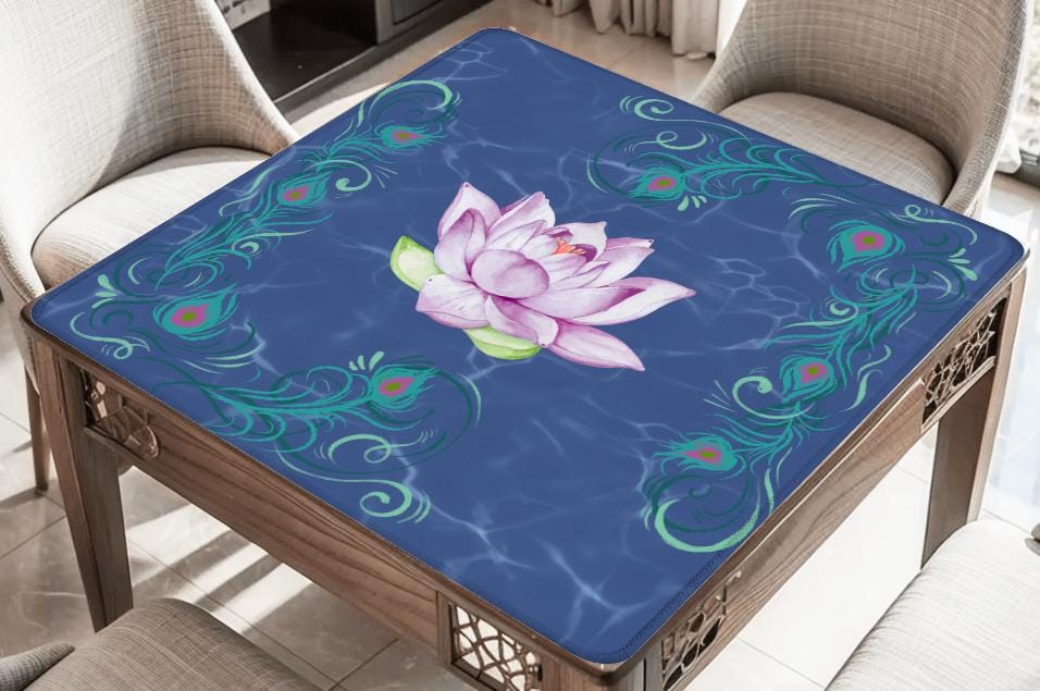 Plum Lotus Mahjong Mat