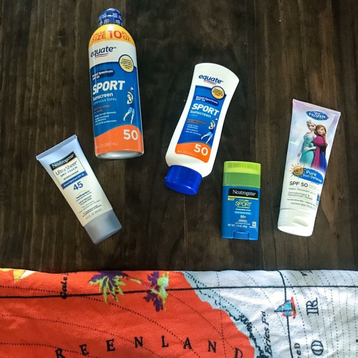 Top Sunscreens based on Consumer Reports.